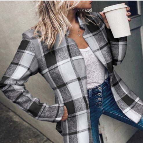 Fashionable And Versatile Woolen Suit Coat For Women - RICALOUX