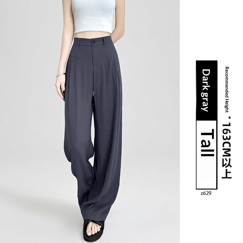White Relaxed-fit Wide-leg Pants Womens Summer Lightweight Style by Ricaloux