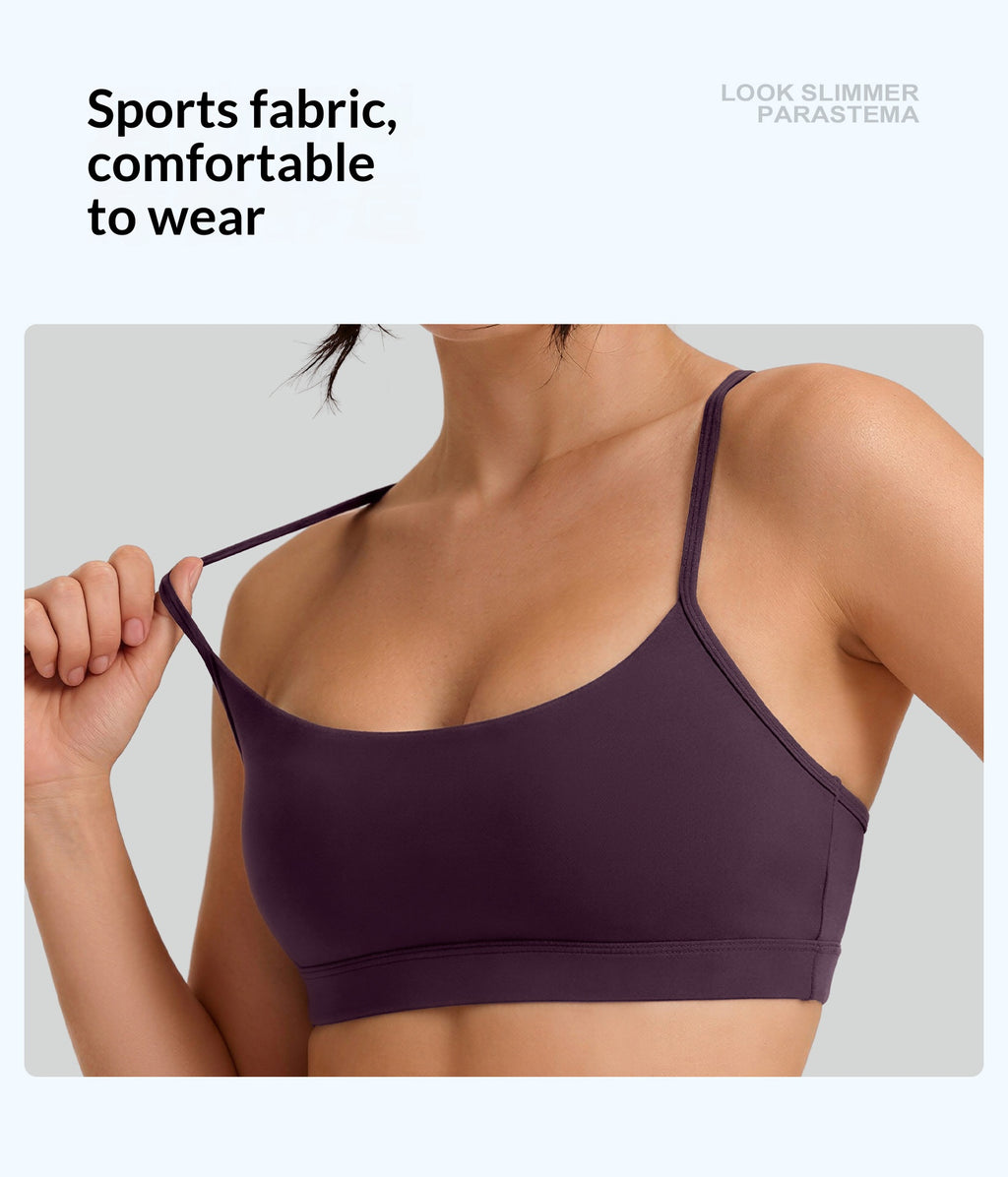 Women's Yoga Sports Fitness Bra With Thin Straps, High Impact Shockproof, Anti-Sagging & Back Beautifying Followed Stores – Premium 4 | RICALOUX