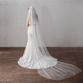 Extra Long Double Veil Wedding Dresses Hair Accessories - RICALOUX