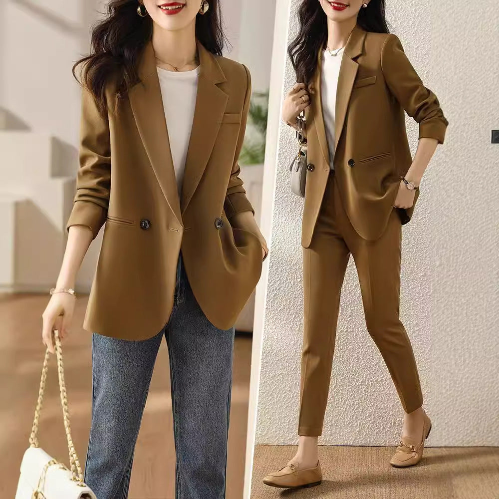 Womens Elegant Slit Blazer With Shoulder Pads – Premium 0 | RICALOUX