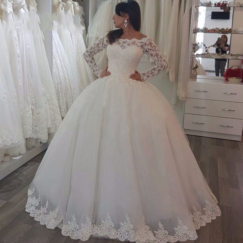 Elegant Ladies Custom Wedding Gown Bridal Dresses - RICALOUX