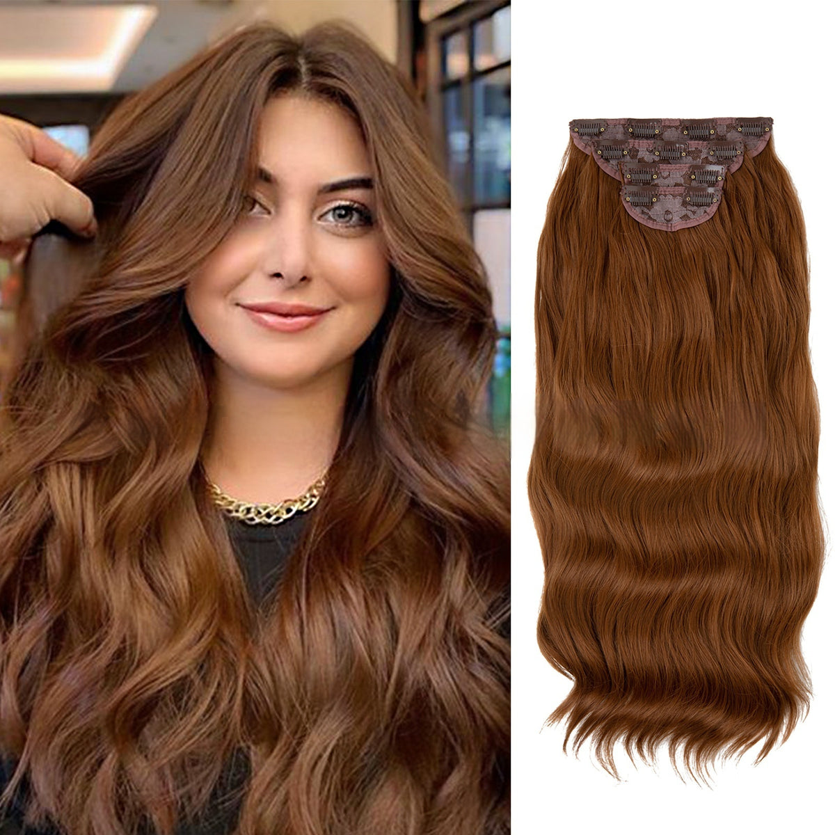 High-temperature Fiber Wig Women's Wig Set Four-piece Set – Premium 0 | RICALOUX