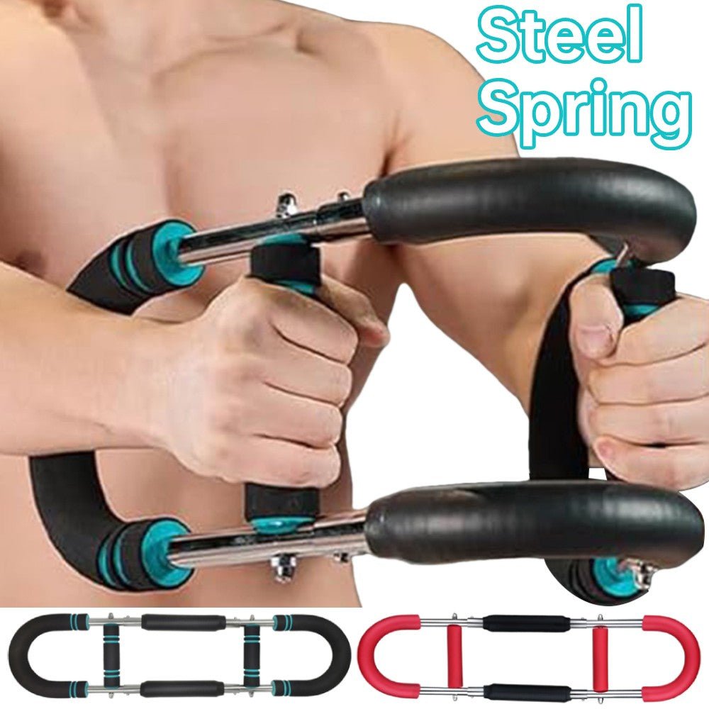Multi-functional U-shaped Arm Strengthener Chest Trainer Adjustable Forearm Strength Exerciser Home Gym Equipment Bodybuilding - RICALOUX