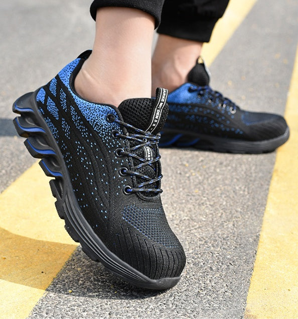 Men Sneakers Indestructible Steel Toe Work Shoes Comfortable Puncture Proof Shoes by Ricaloux