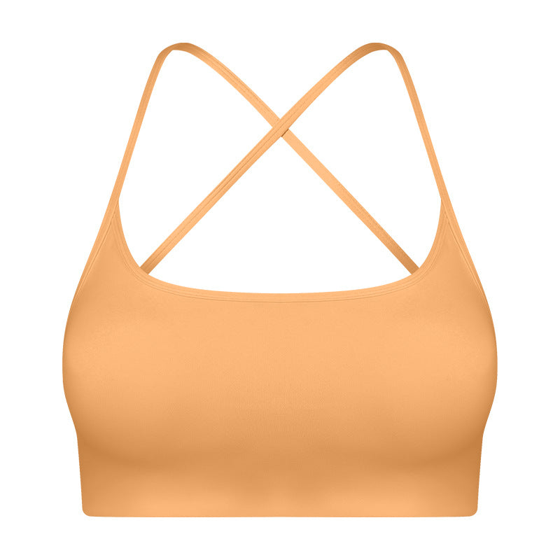 Summer Outdoor Wear Crisscross Back-enhancing Sports Bare-feel Bra With Thin Straps – Premium 0 | RICALOUX