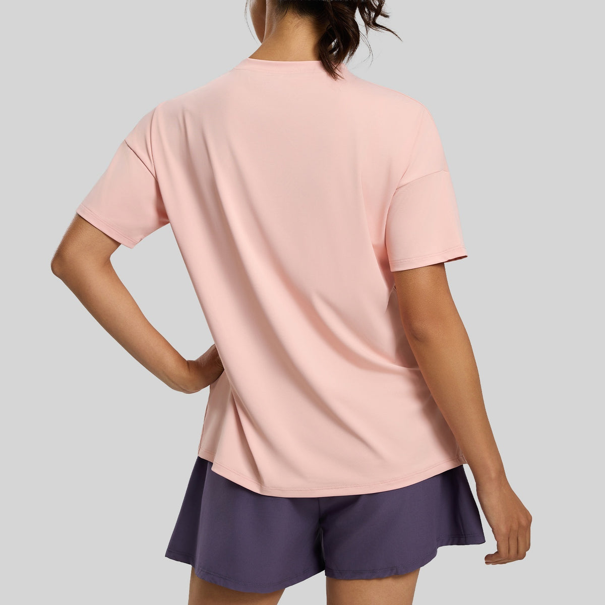 Split-front Loose-fit Short-sleeve Tunic For Yoga Running And Fitness – Premium 0 | RICALOUX