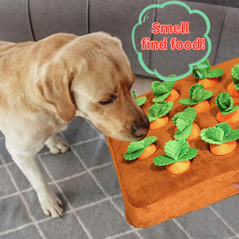 Pet Dog Toys Carrot Plush Toy Vegetable Chew Toy For Dogs Snuffle Mat For Dogs Cats Durable Chew Puppy Toy Dogs Accessories by Ricaloux