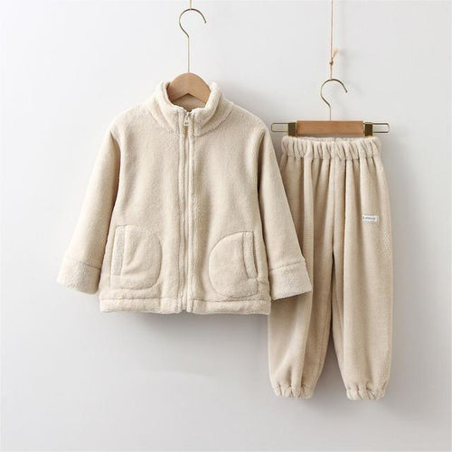 Children Clothes Kids Suit Warm Sweater Girl Fleece Hoodies - RICALOUX