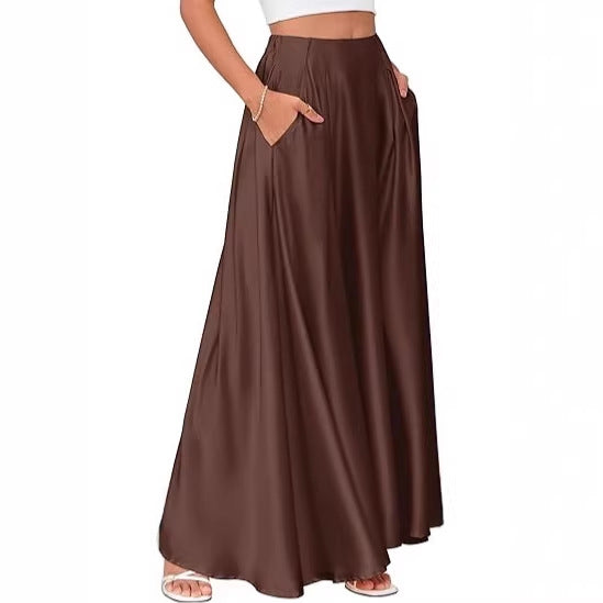 New Elegant Solid-color Pocket Dress For Women – Premium 0 | RICALOUX