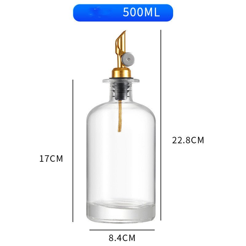 Home Kitchen Crystal White Material Glass Self-control Opening And Closing Spice Bottle - RICALOUX