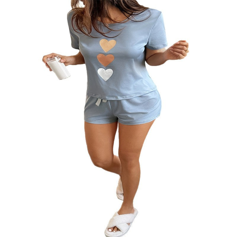 Fashionable Short-sleeve Top And Shorts Set – Premium 0 | RICALOUX