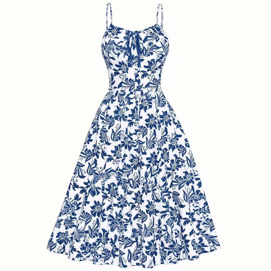 Mid-length A-line Maxi Dress For A Beach Vacation by Ricaloux