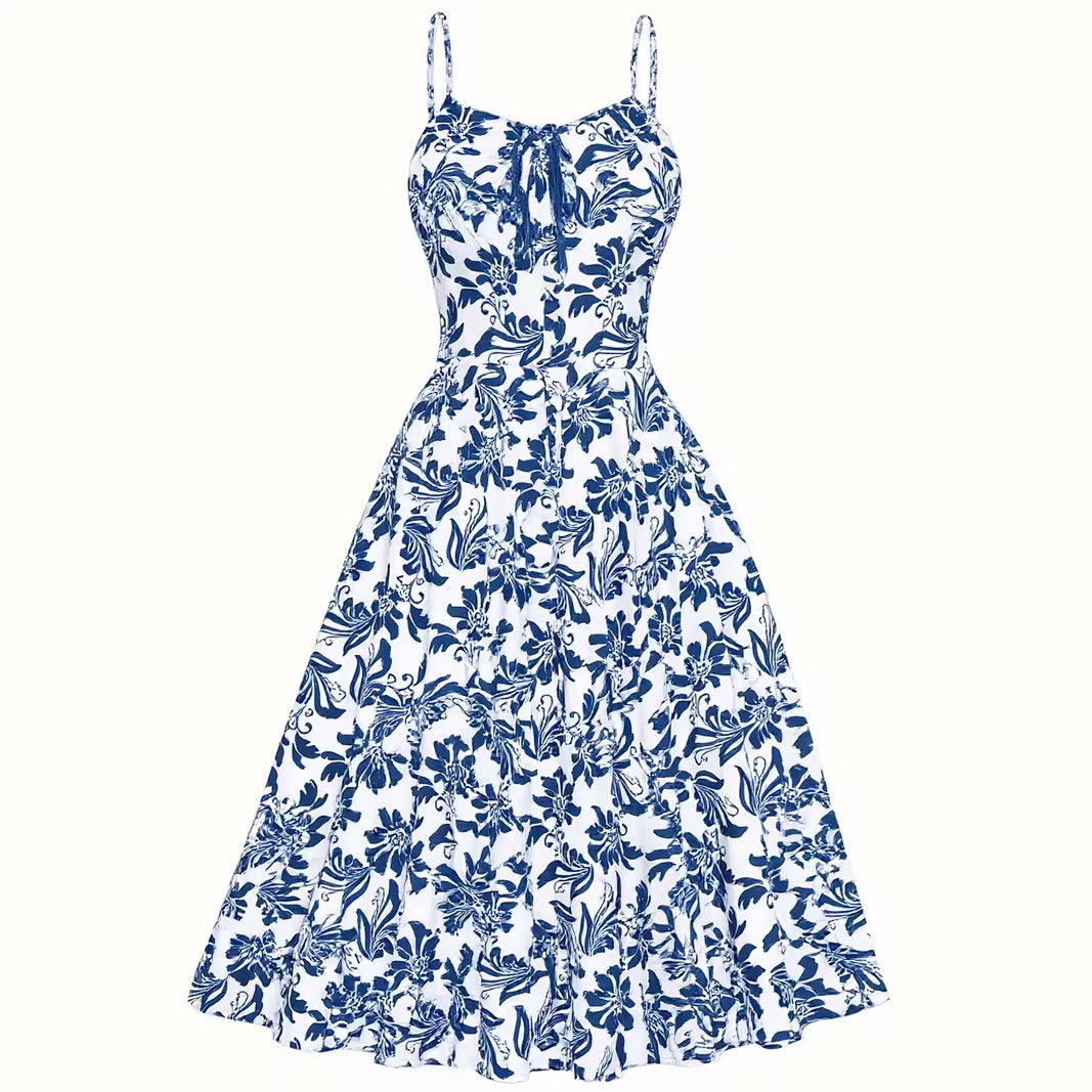 Mid-length A-line Maxi Dress For A Beach Vacation by Ricaloux