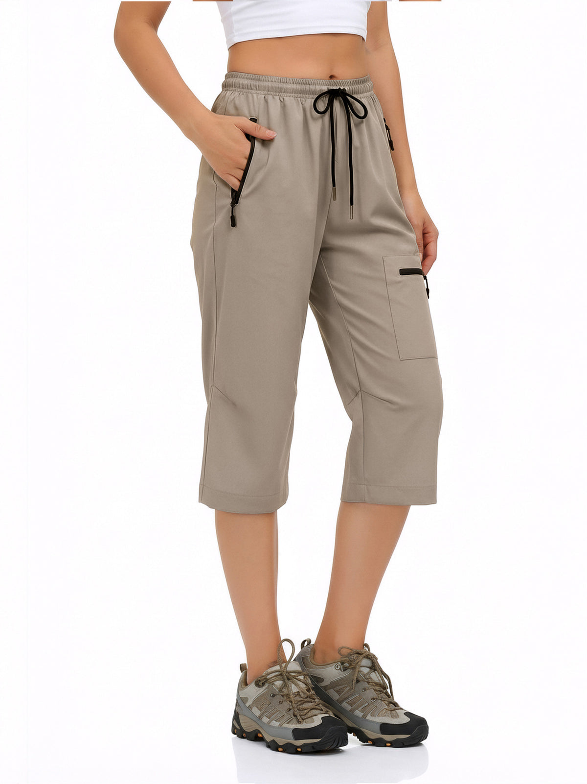 Womens Outdoor Casual Sports Cropped Pants by Ricaloux