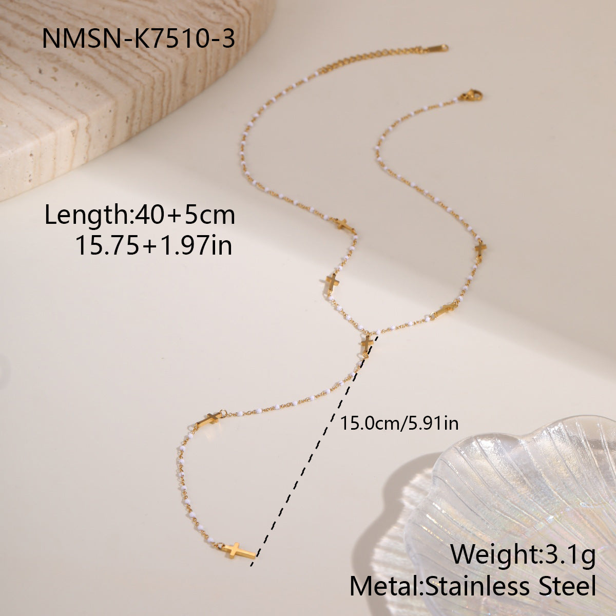Stainless Steel Jewelry Tassel Necklace For Women – Premium 0 | RICALOUX