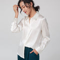 Professional-style Color-blocked Commuter Shirt Slim-fit Square-neck Top – Premium 0 | RICALOUX