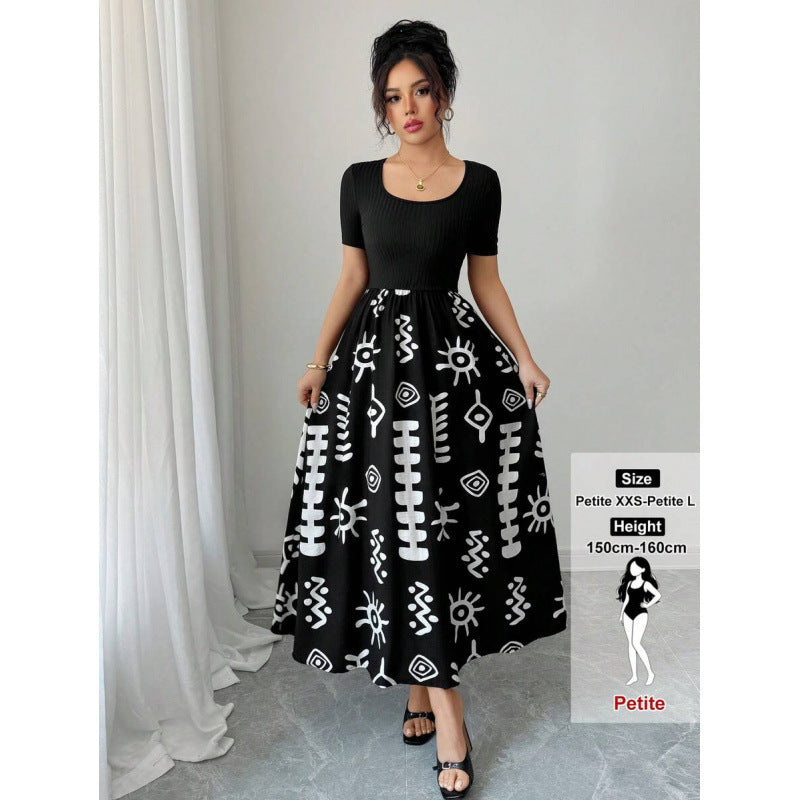 Summer European And American-style New-print Dress by Ricaloux