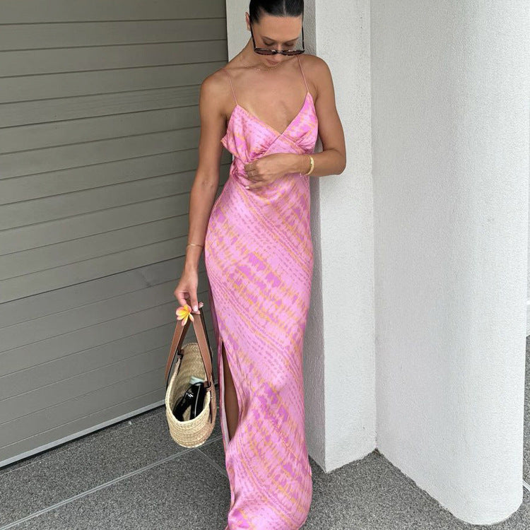 Side-slit Back-revealing Bodycon Maxi Skirt by Ricaloux