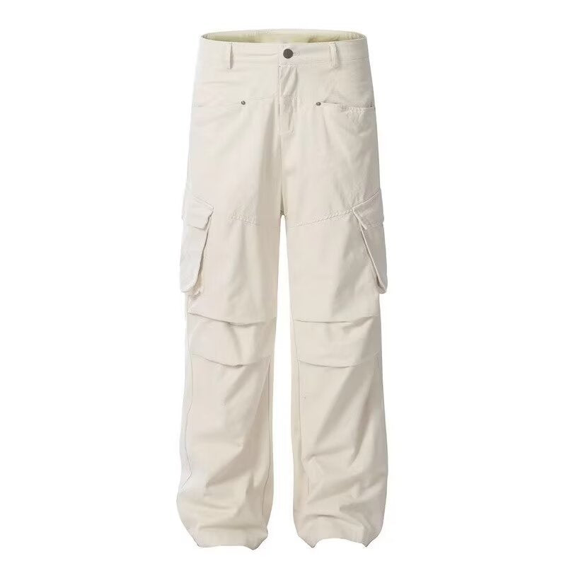 Loose-fit Pleated Paratrooper-style Niche Outdoor Tactical Pants by Ricaloux
