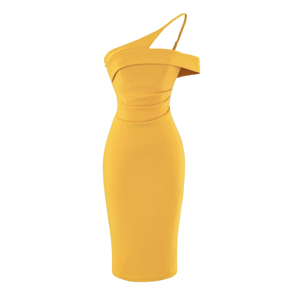 Womens Waist-cinching Figure-hugging Strap Dress – Premium 0 | RICALOUX
