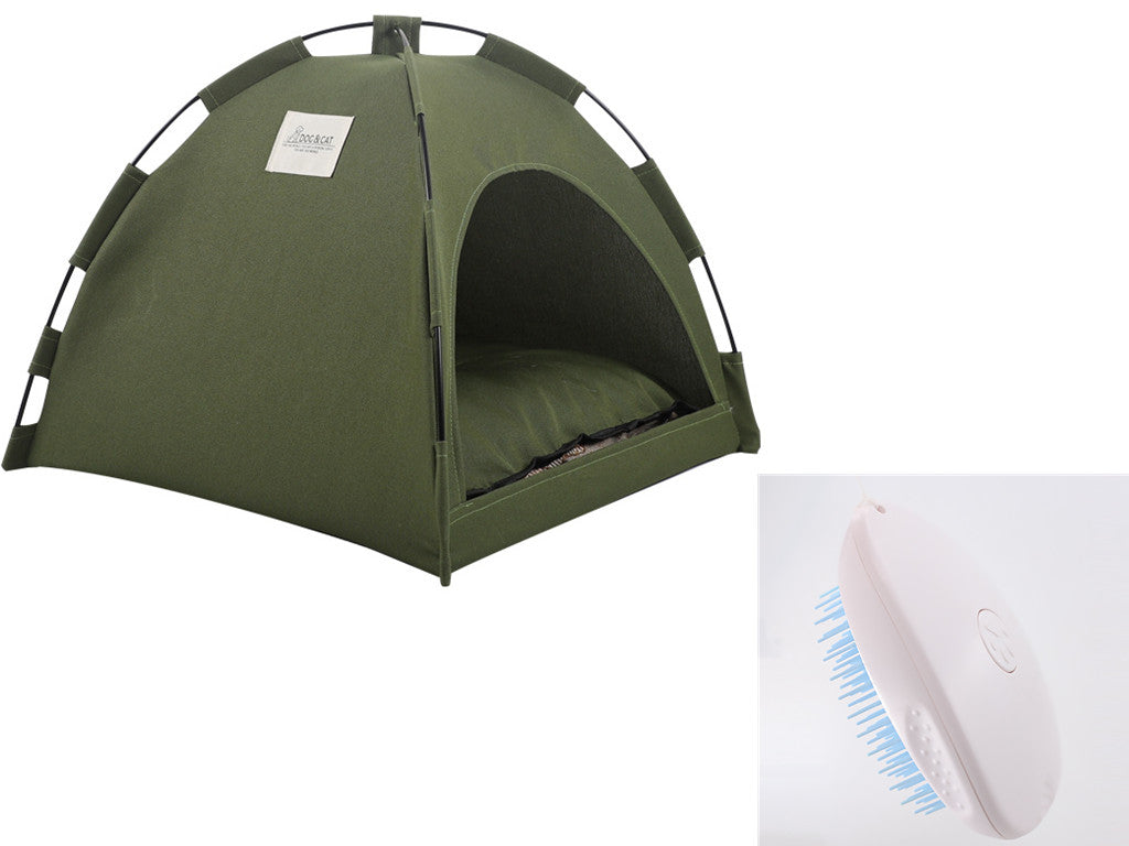 Cat Tent Cooling Mat Dog House Pet Sofa Camping Dog Bed With Cushion For Dog Kennel Indoor Cat Nest Cat Bed Pets Products by Ricaloux