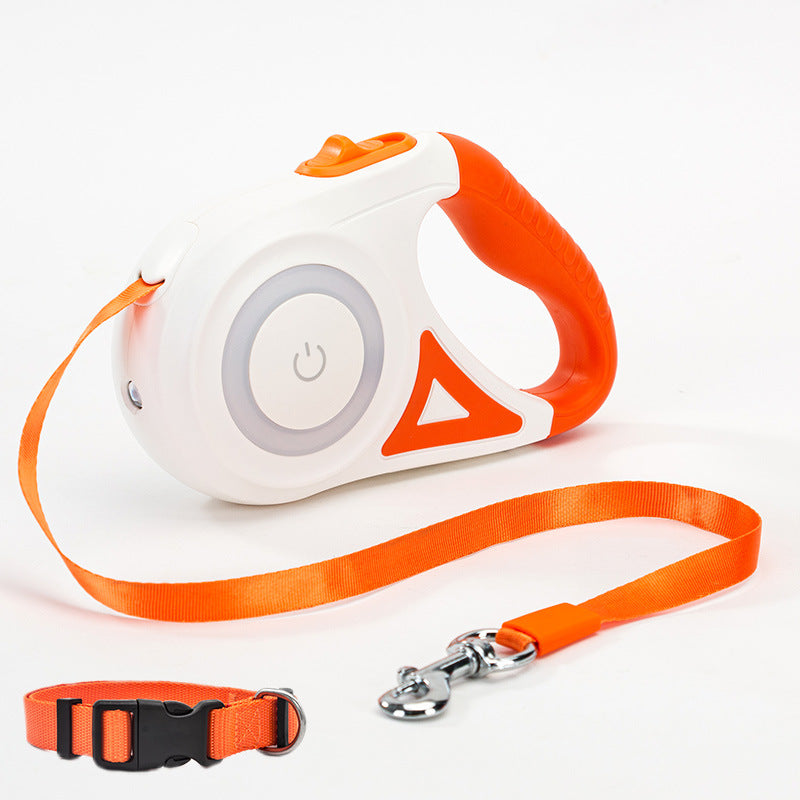 Dog Leash Retractable Leash And Dog Collar Spotlight Automatic Pet Dog Cat Traction Rope For Small Medium Dogs Pet Product by Ricaloux