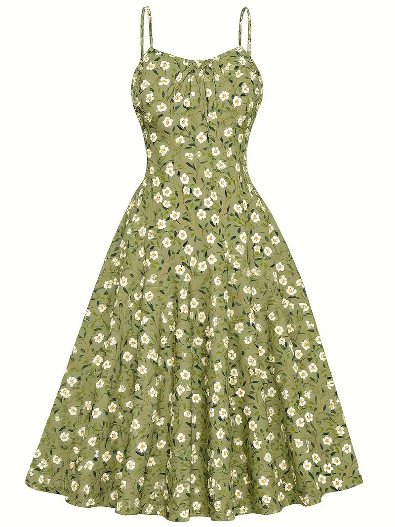 Mid-length A-line Maxi Dress For A Beach Vacation by Ricaloux