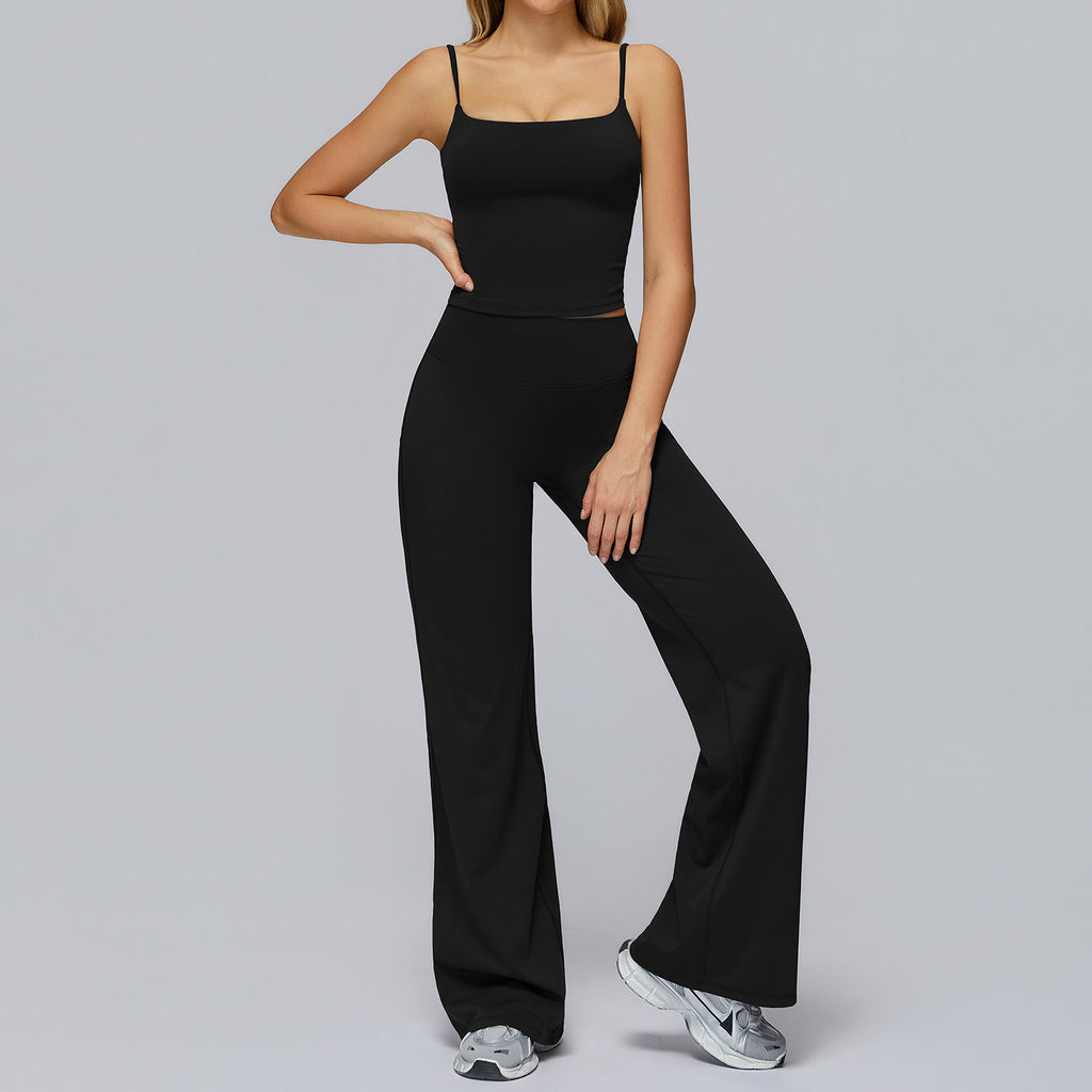 Tight-fitting Wide-leg Casual Sportswear Set by Ricaloux