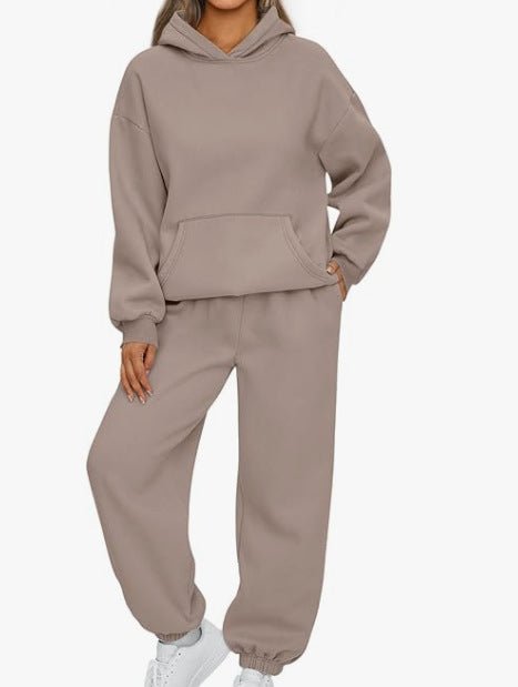 Women's Two-piece Casual Hoodie Sportswear Trousers Suit - RICALOUX