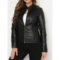 Short Chic Leather Jacket Coat – Premium 0 | RICALOUX