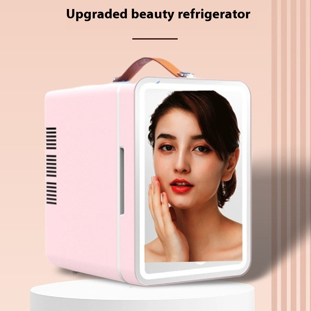 Beauty Refrigerator Makeup Skin Care Products Mini Smal110V Portable Built-in Light Car Refrigerator by Ricaloux