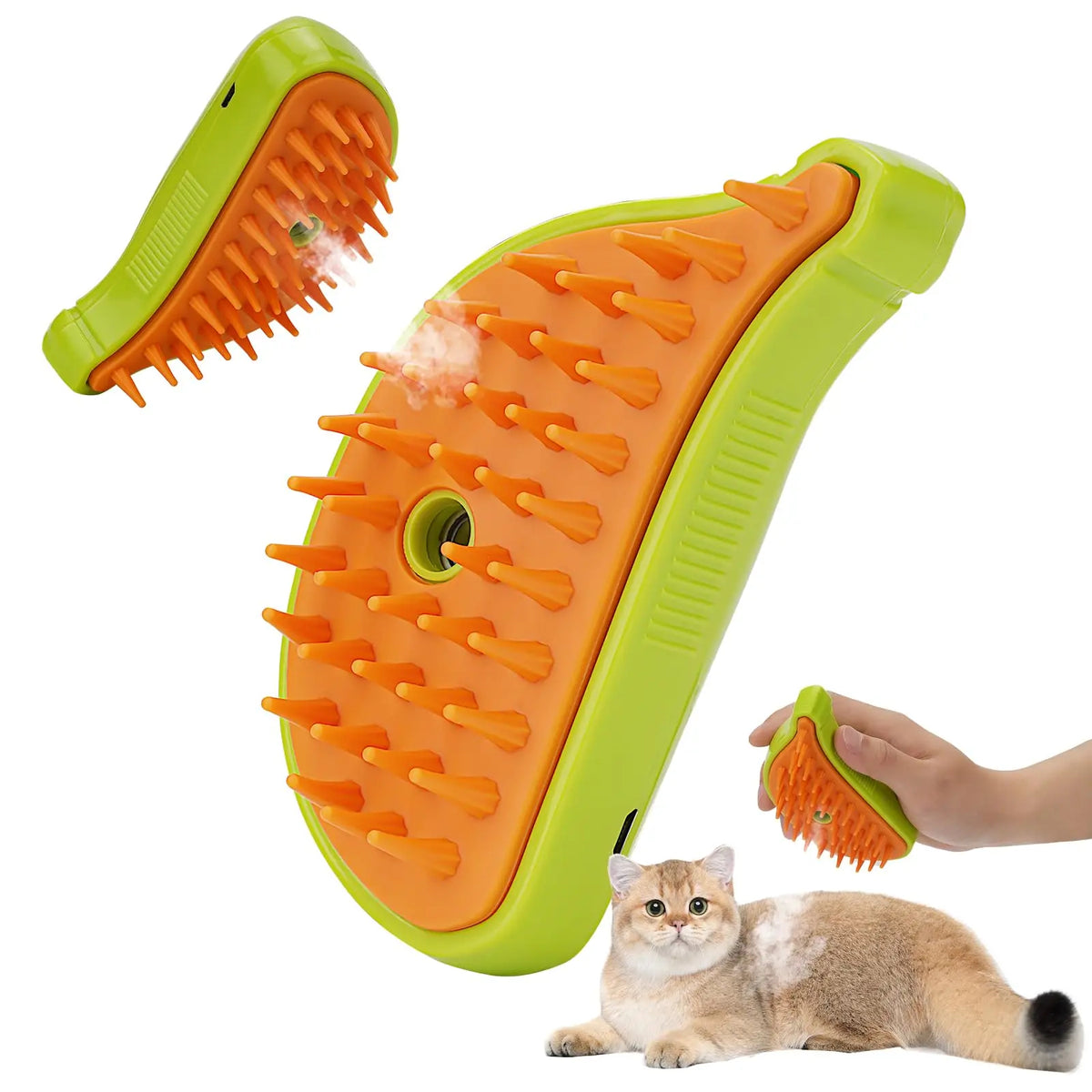 3 In 1 Pet Steam Brush Cat Dog Cleaning Steamy Spray Massage Beauty Comb Hair Removal Grooming Supplies Pets Accessories by Ricaloux