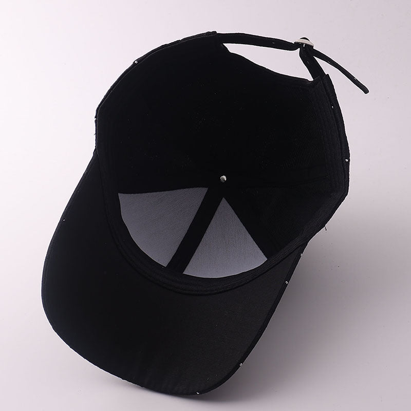 Korean-style Soft Style Bow Tie Rhinestone Baseball Cap With Textured Pleats And Breathable Brim Outdoor Versatile Hat For Outings With A Curved Brim – Premium 4 | RICALOUX
