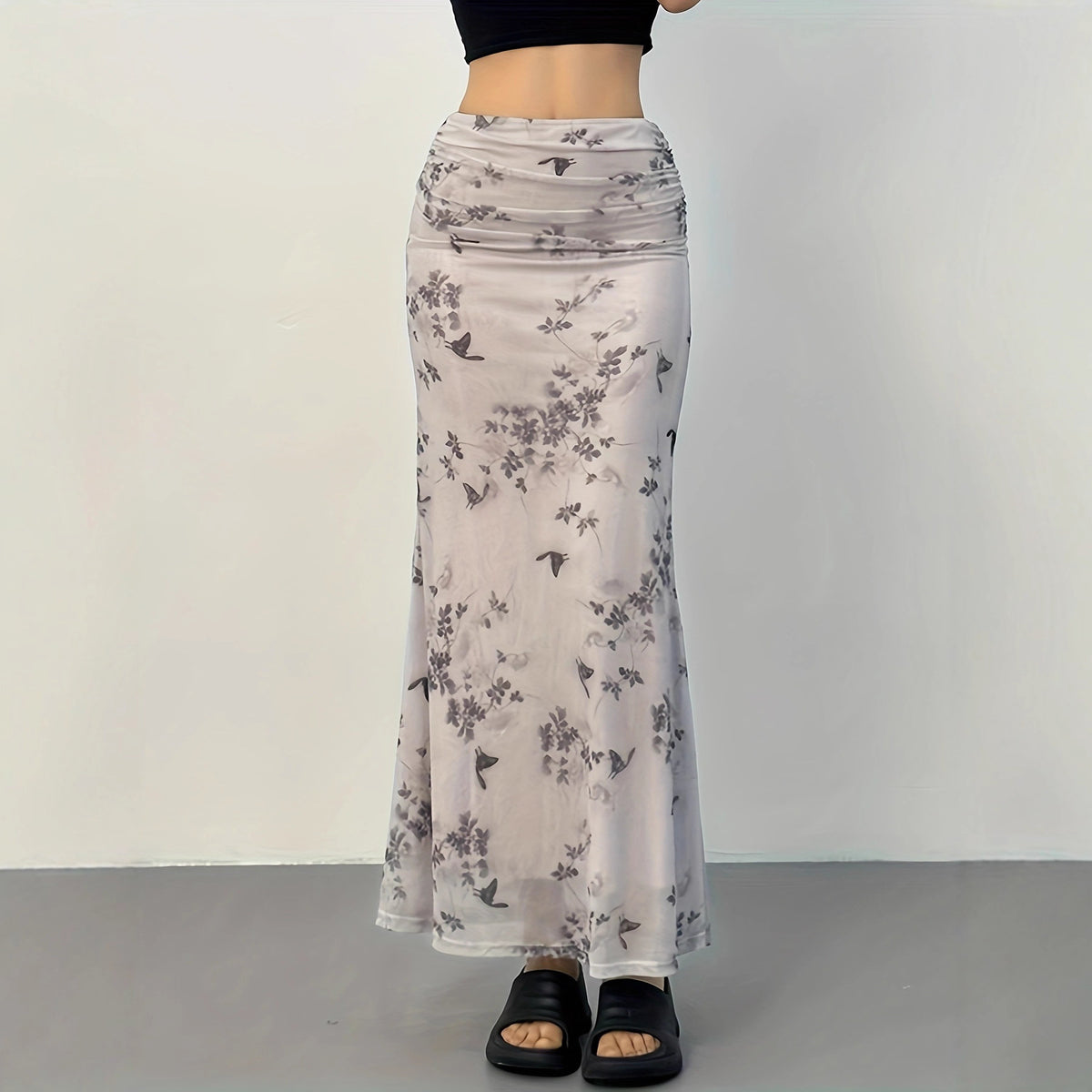 Fashionable Versatile Slim-fit Resort-style Digital Print by Ricaloux