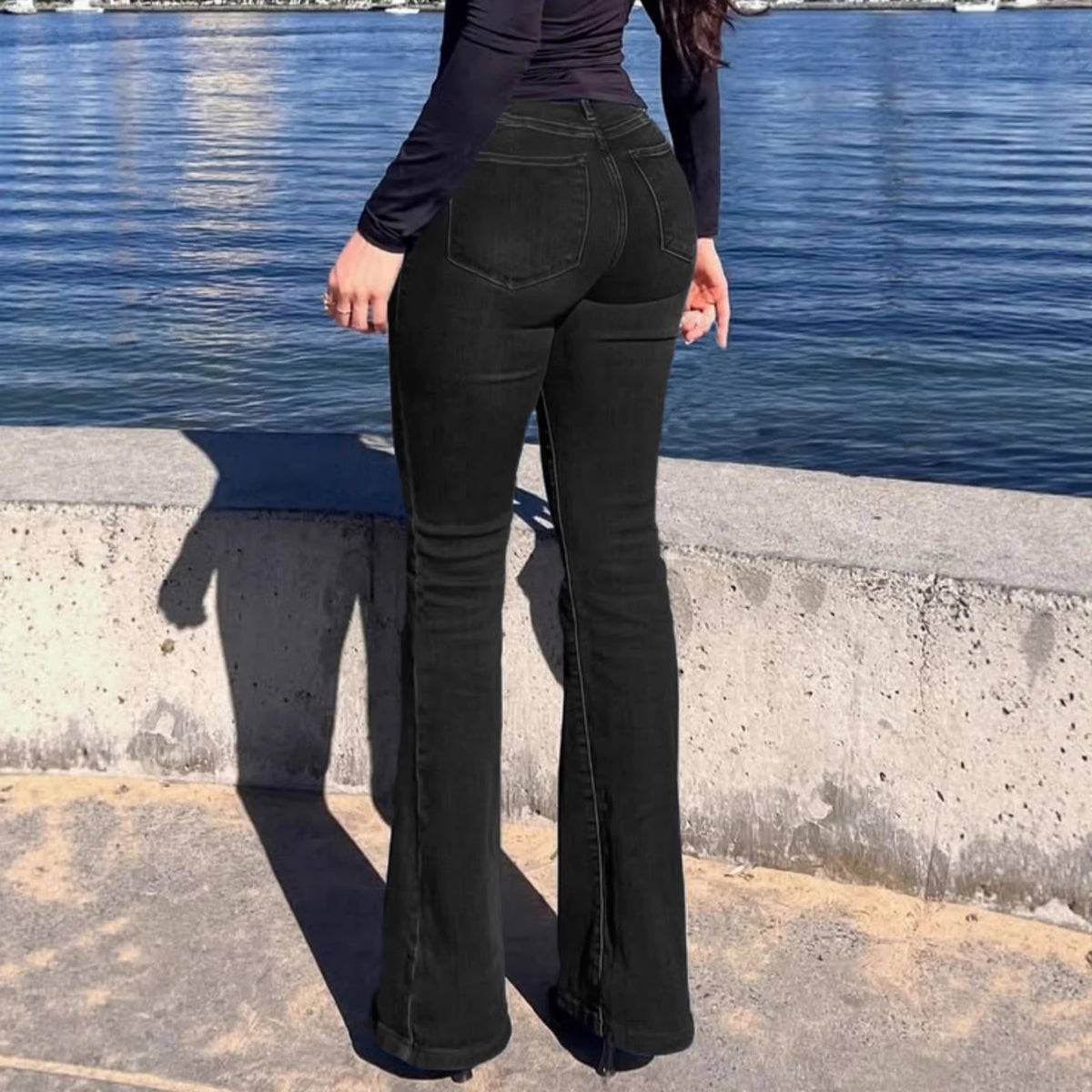 Retro Versatile Slim-fit Stretch Jeans by Ricaloux