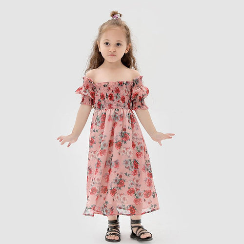 Baby Romper Woven Mother And Daughter Suspender Dress - RICALOUX