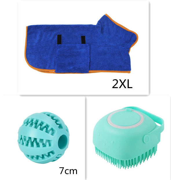 Silicone Dog Bath Massage Gloves Brush Pet Cat Bathroom Cleaning Tool Comb Brush For Dog Can Pour Shampoo Dog Grooming Supplies by Ricaloux