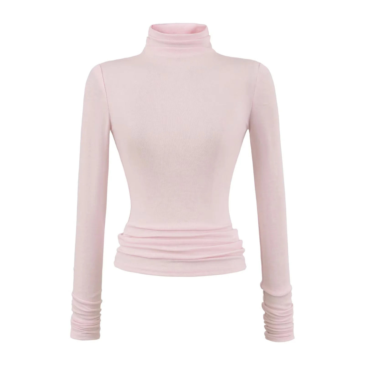 Stretchy Turtleneck Base Layer Womens Slim-Fit Long-Sleeve T-Shirt – Premium 0 | RICALOUX