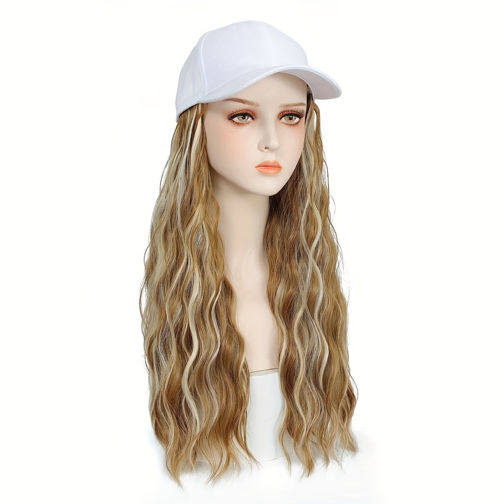 Hat One-piece Women's Big Wave Long-rolled Chemical Fiber Wig – Premium 0 | RICALOUX