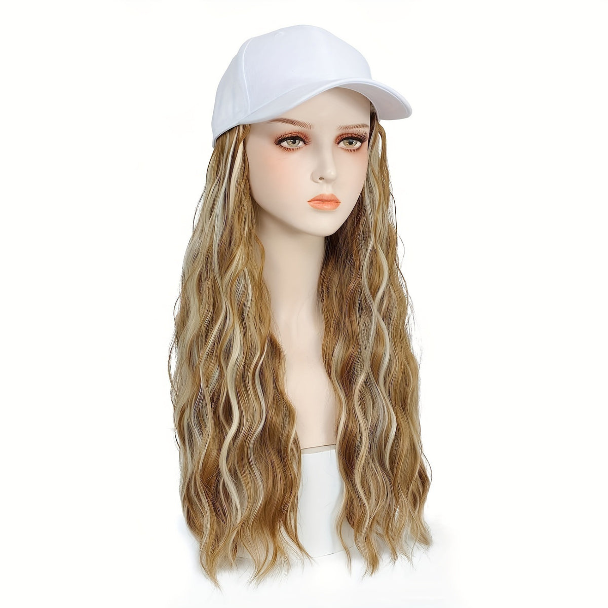 Hat One-piece Women's Big Wave Long-rolled Chemical Fiber Wig – Premium 0 | RICALOUX
