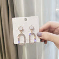 Tassel Jewelry Full Diamond Exaggerated Earrings For Women by Ricaloux