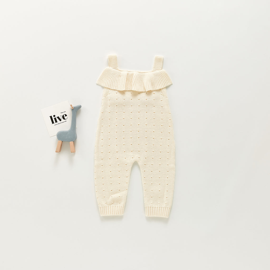 Baby Girl Knitted Woolen Jumpsuit Cotton Clothes Romper - RICALOUX