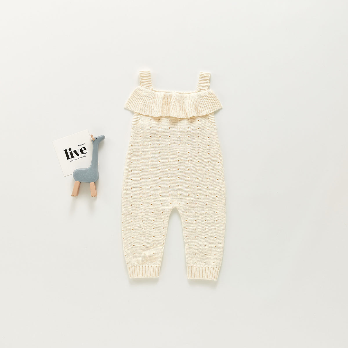 Baby Girl Knitted Woolen Jumpsuit Cotton Clothes Romper - RICALOUX