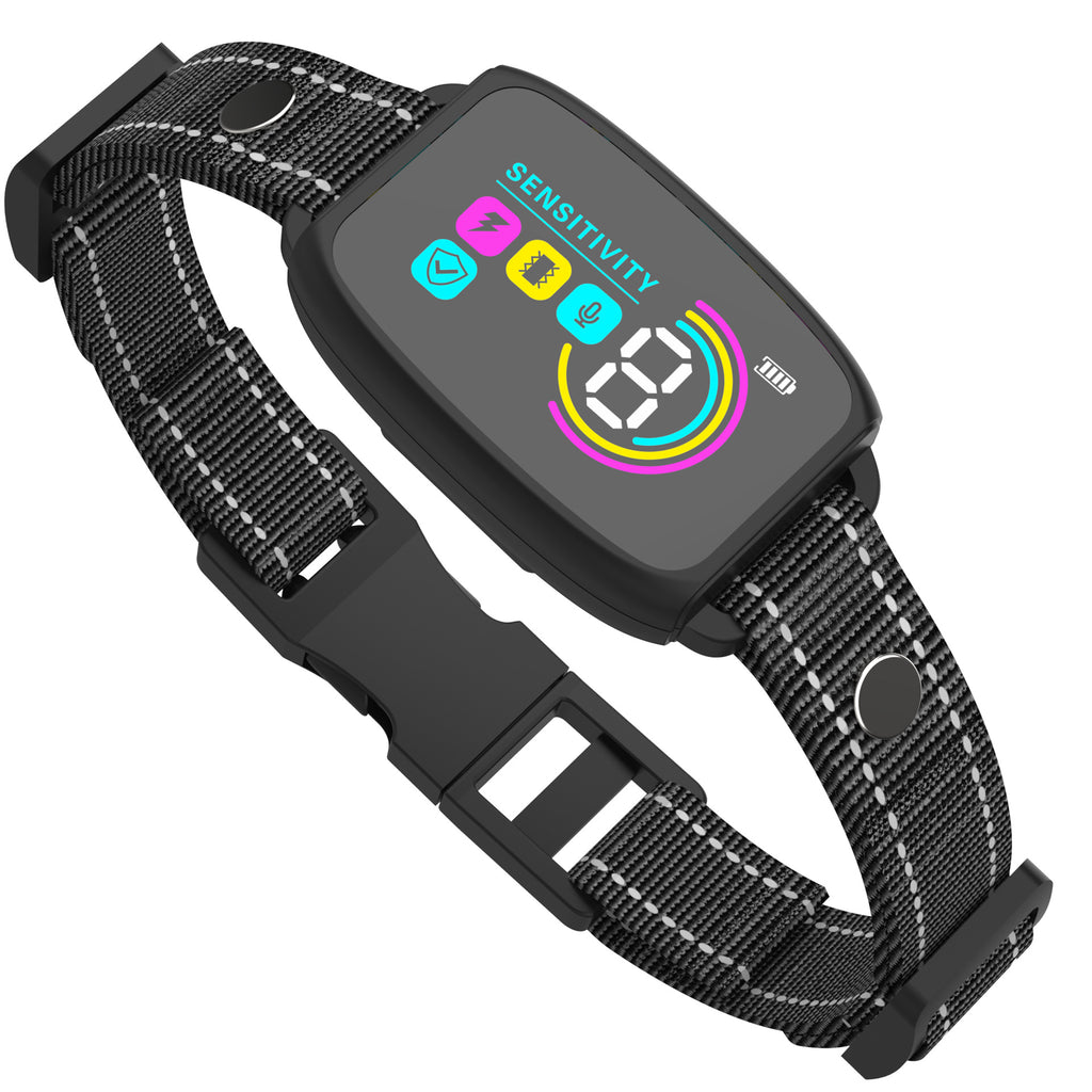 Smart Automatic Anti Barking Dog Collar Rechargeable Bark Stopper Stop Barking HD Digital Display IP67 Waterproof Collar For Dogs Pet Products - RICALOUX