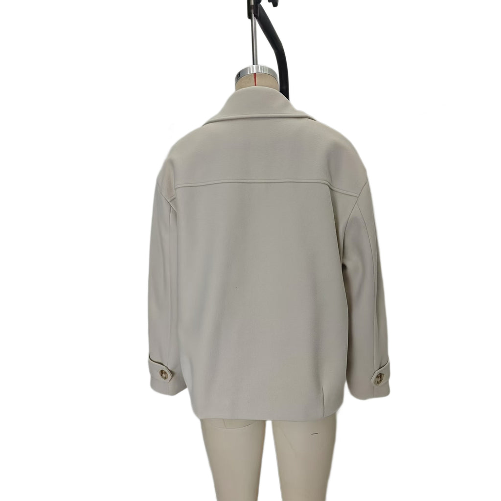 Double-breasted Short Wool Coat For Women – Premium 0 | RICALOUX