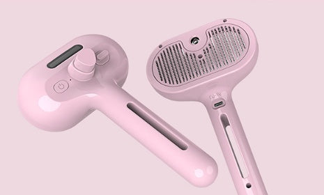 Pet Comb Self Cleaning Pets Hair Remover Brush For Dogs Grooming Tools Dematting Comb Built-in Mist Humidifier Pet Products by Ricaloux