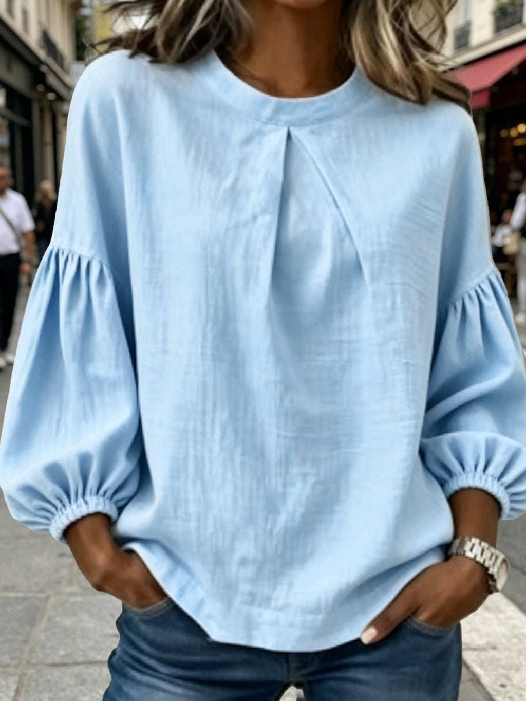 Long-sleeved European-style Round-neck Shirt For Men – Premium 0 | RICALOUX