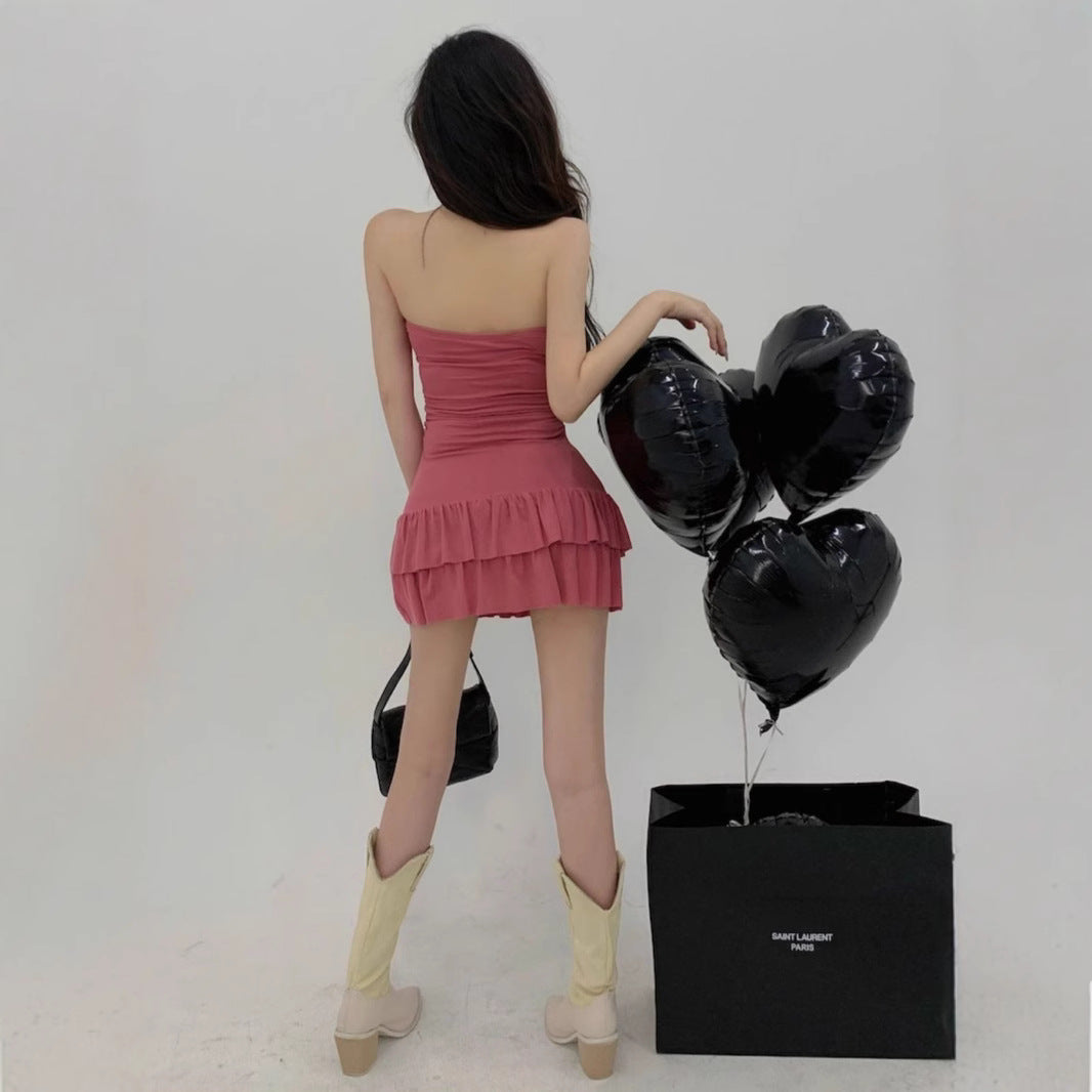 Spicy Girl Slim-fit Cake Mini Skirt For Women by Ricaloux