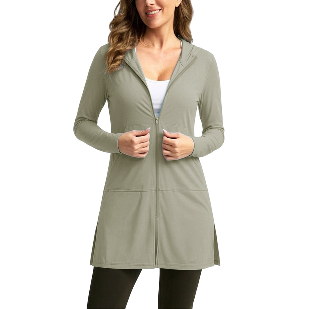 Plus-size Ice-silk Sun-protective Clothing For Women Thin Breathable And UV-blocking – Premium 0 | RICALOUX